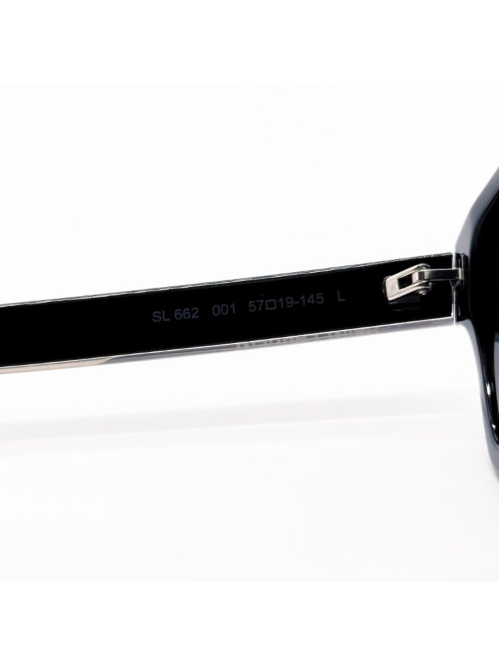 New Saint Laurent Sunglasses SL662 001 Black Square Eyewear - Picture 9 of 11